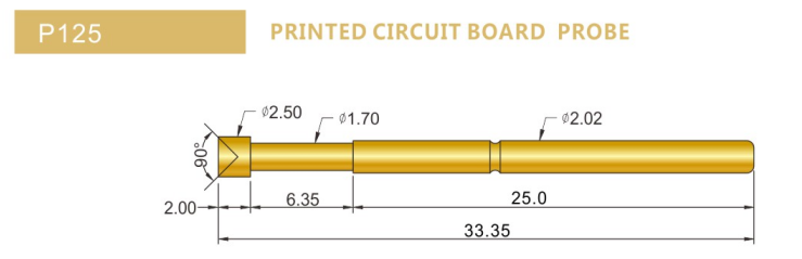 P125(125MIN)測(cè)試探針規(guī)格詳解