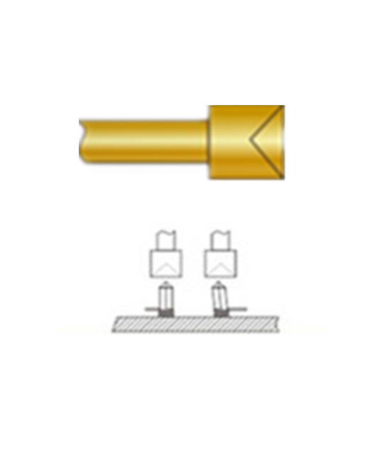 杯頭探針、探針用法圖、探針原理圖、測試探針圖片