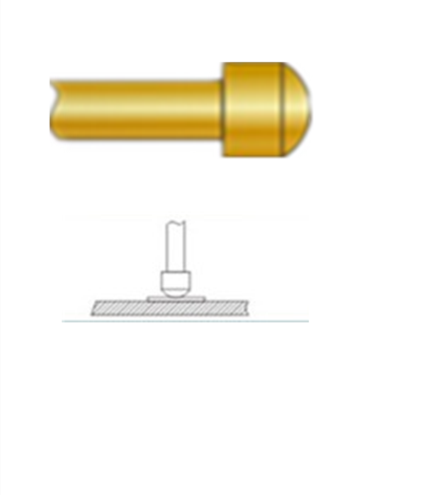 圓頭探針、探針用法圖、探針原理圖、測試探針圖片
