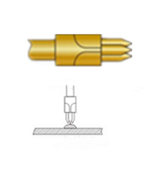 三尖頭探針、探針用法圖、探針原理圖、測試探針圖片