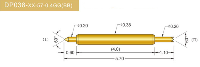 038雙頭探針、雙向探針探針、BGA雙頭探針、雙向彈簧探針、雙頭探針圖片